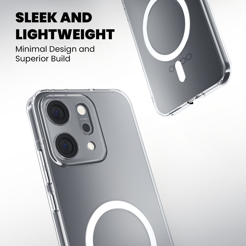 Anti Yellow Magsafe Clear Case for Oppo Reno 14 Pro 5G