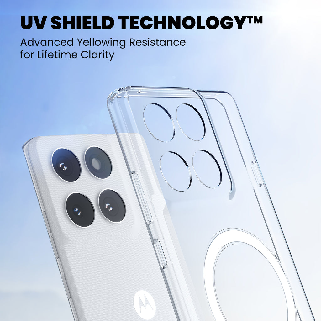 Anti Yellow Magsafe Clear Case for Motorola G67 Power 5G