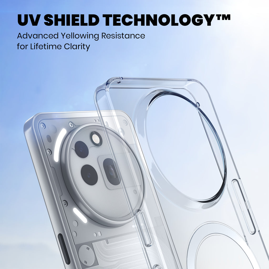Anti Yellow Magsafe Clear Case for Nothing Phone 3a Pro