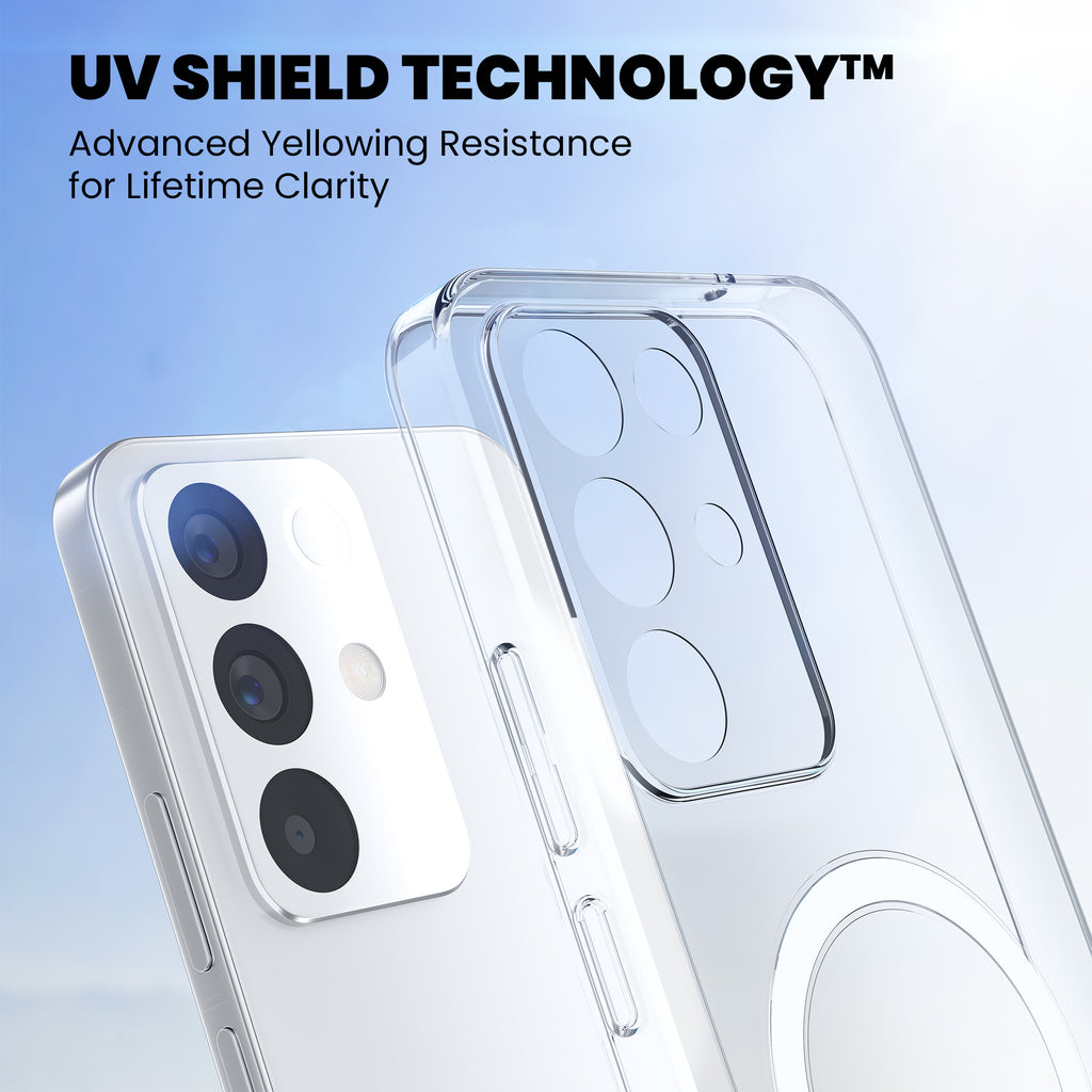 Anti Yellow Magsafe Clear Case for Realme 15x
