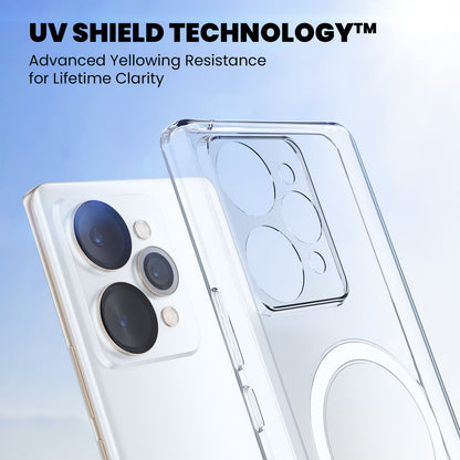 Anti Yellow Magsafe Clear Case for Realme 15t