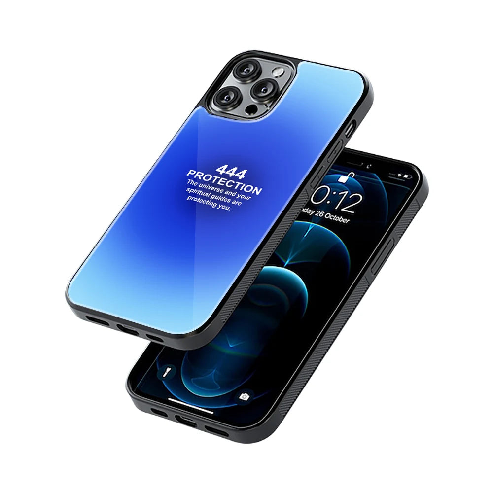 Protective Glass Back Phone Case Compatible with iPhone, Samsung, OnePlus, Pixel & More