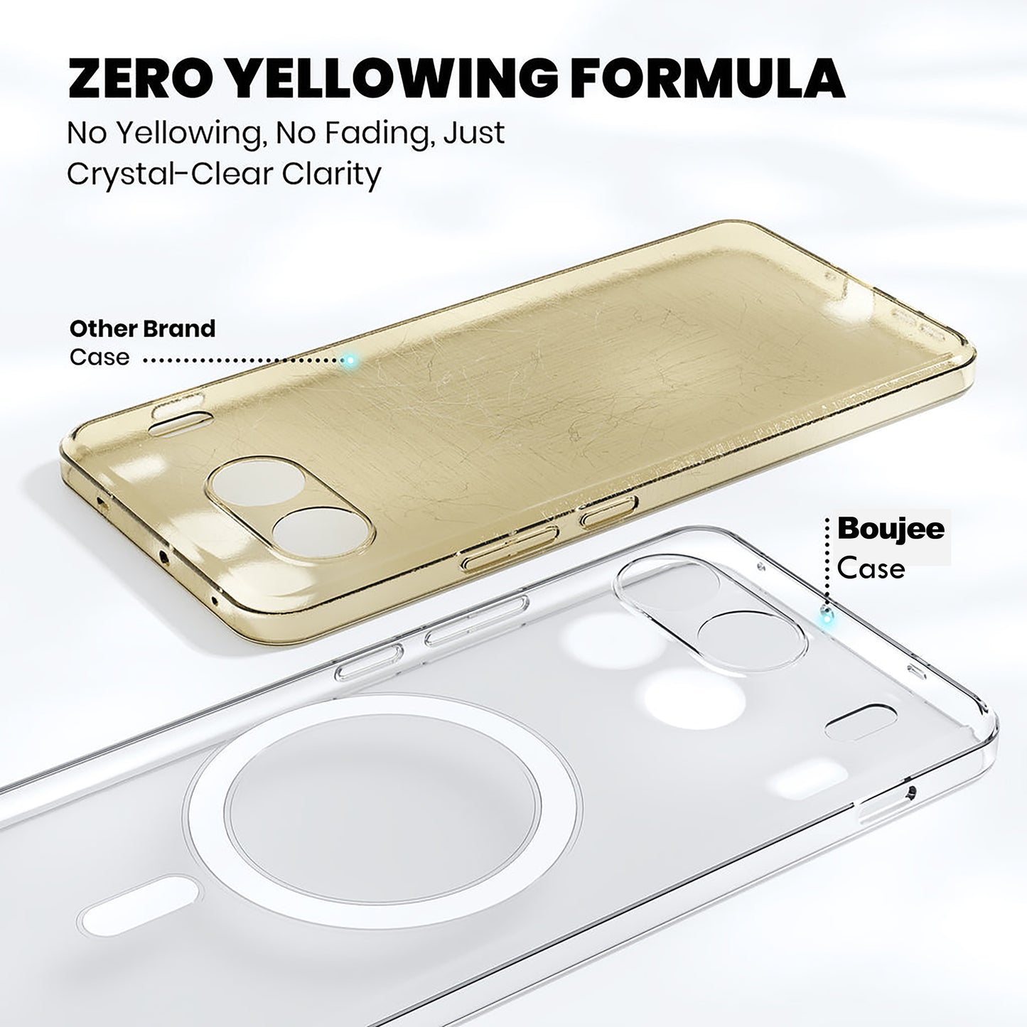 Anti Yellow Magsafe Clear Case for Oneplus Nord 4