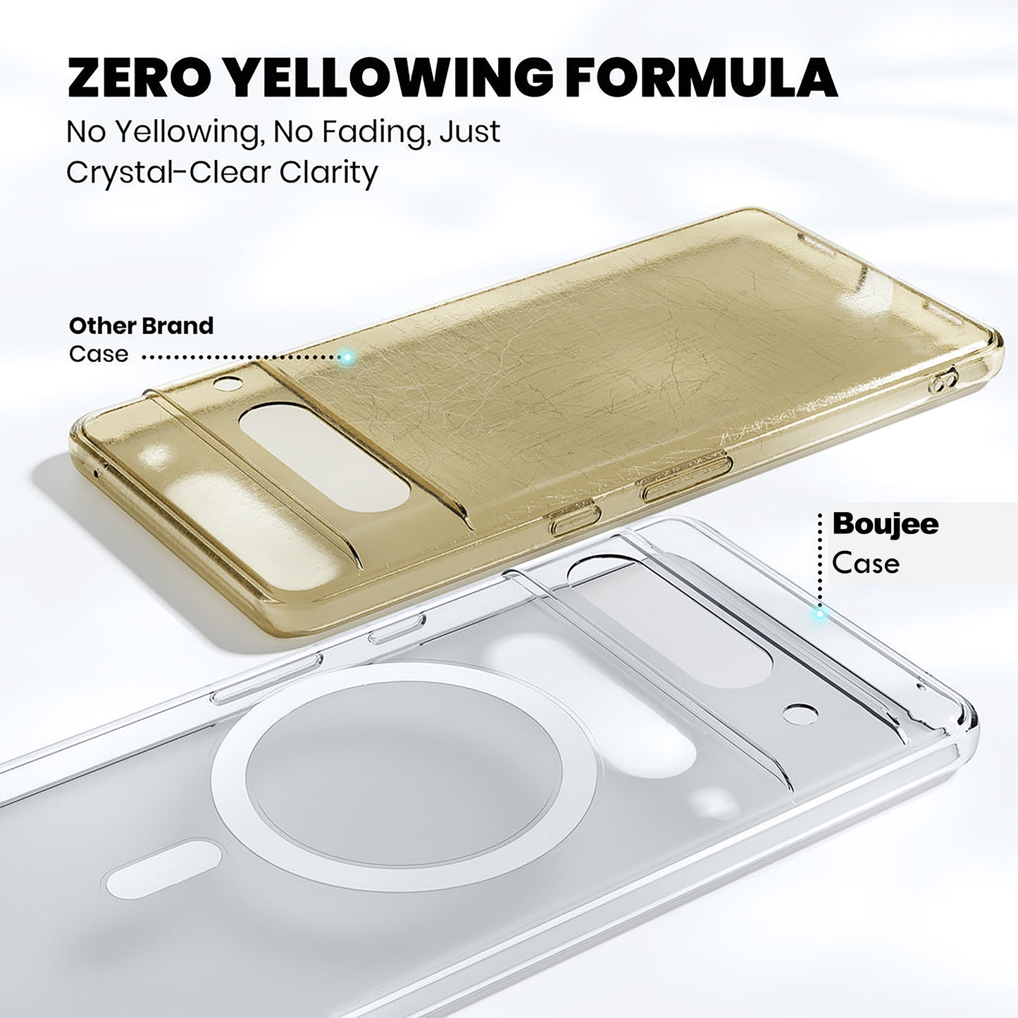 Anti Yellow Magsafe Clear Case for Google Pixel 7 Pro