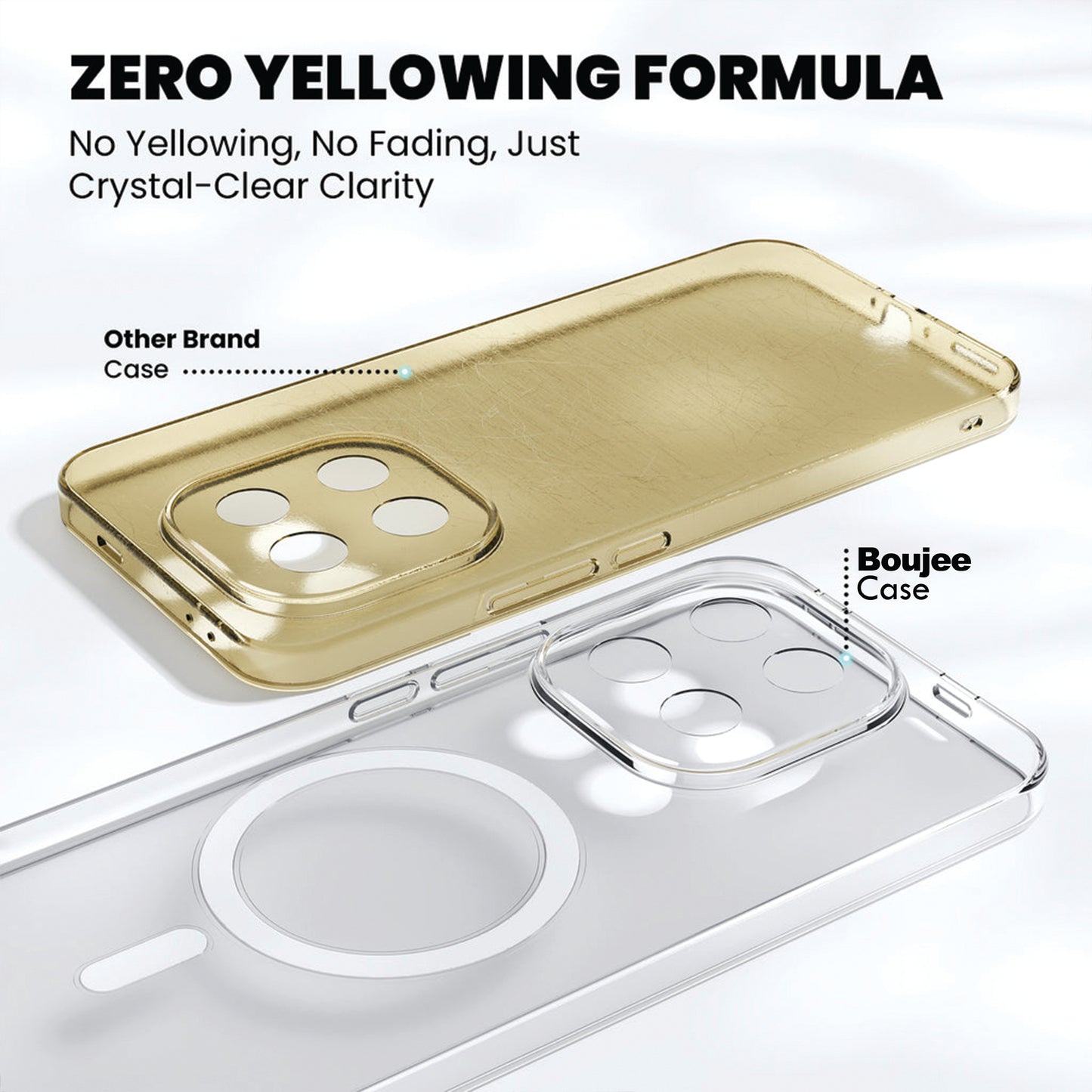 Anti Yellow Magsafe Clear Case for IQOO Neo Z10R