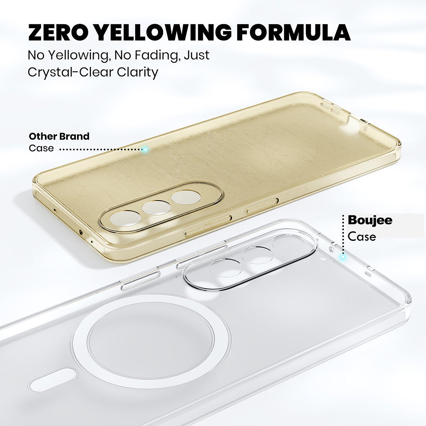 Anti Yellow Magsafe Clear Case for Oneplus Nord Ce 4