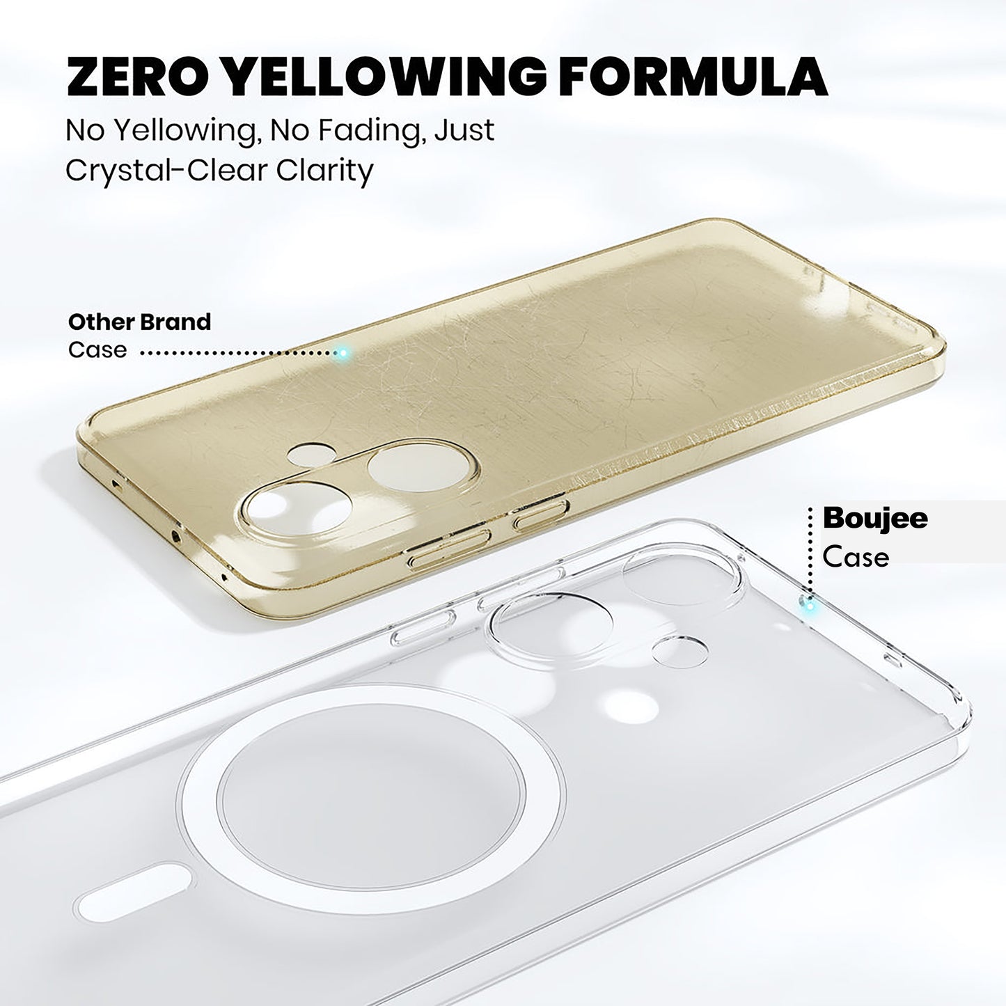 Anti Yellow Magsafe Clear Case for Oneplus Nord CE 3