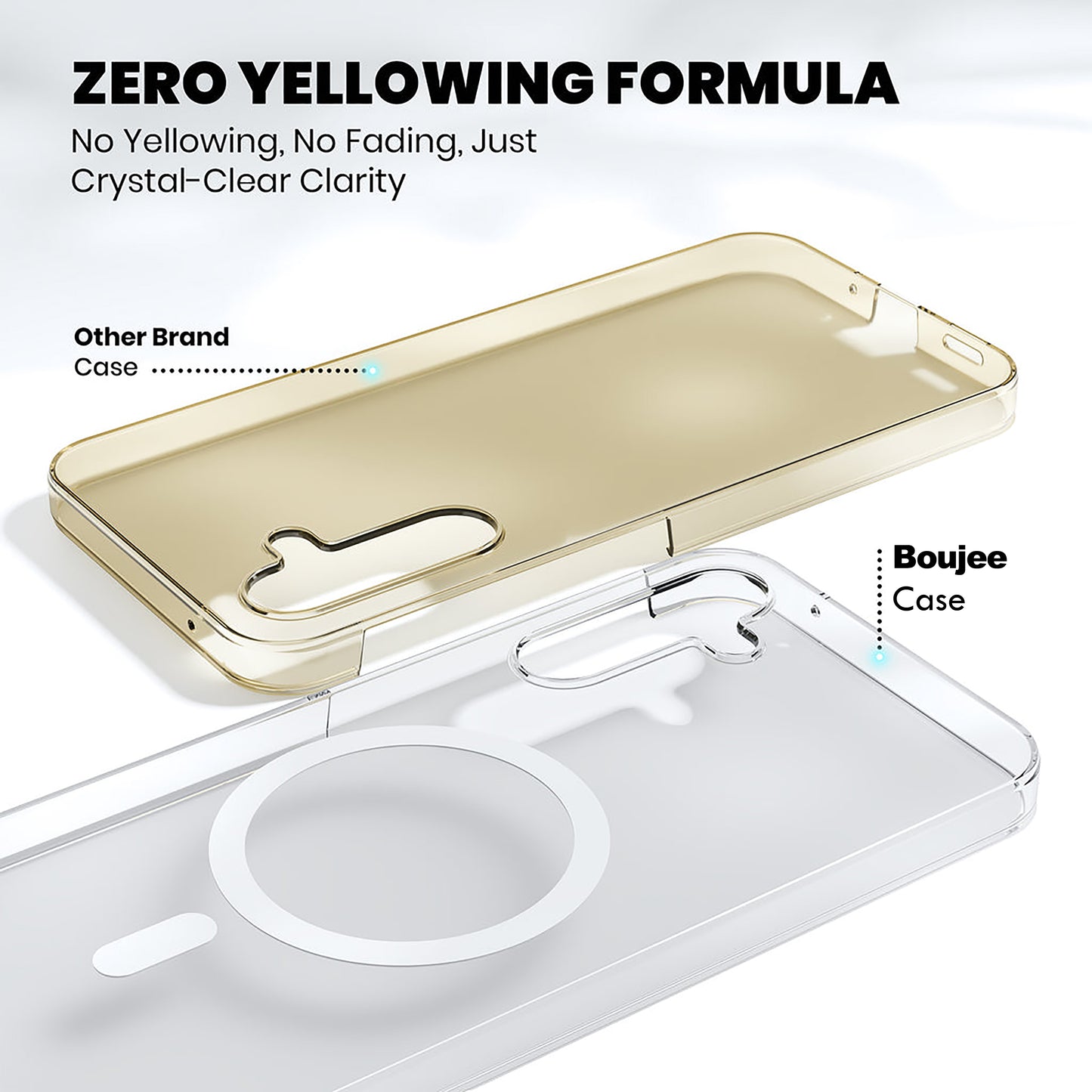 Anti Yellow Magsafe Clear Case for Samsung Galaxy A55 5G