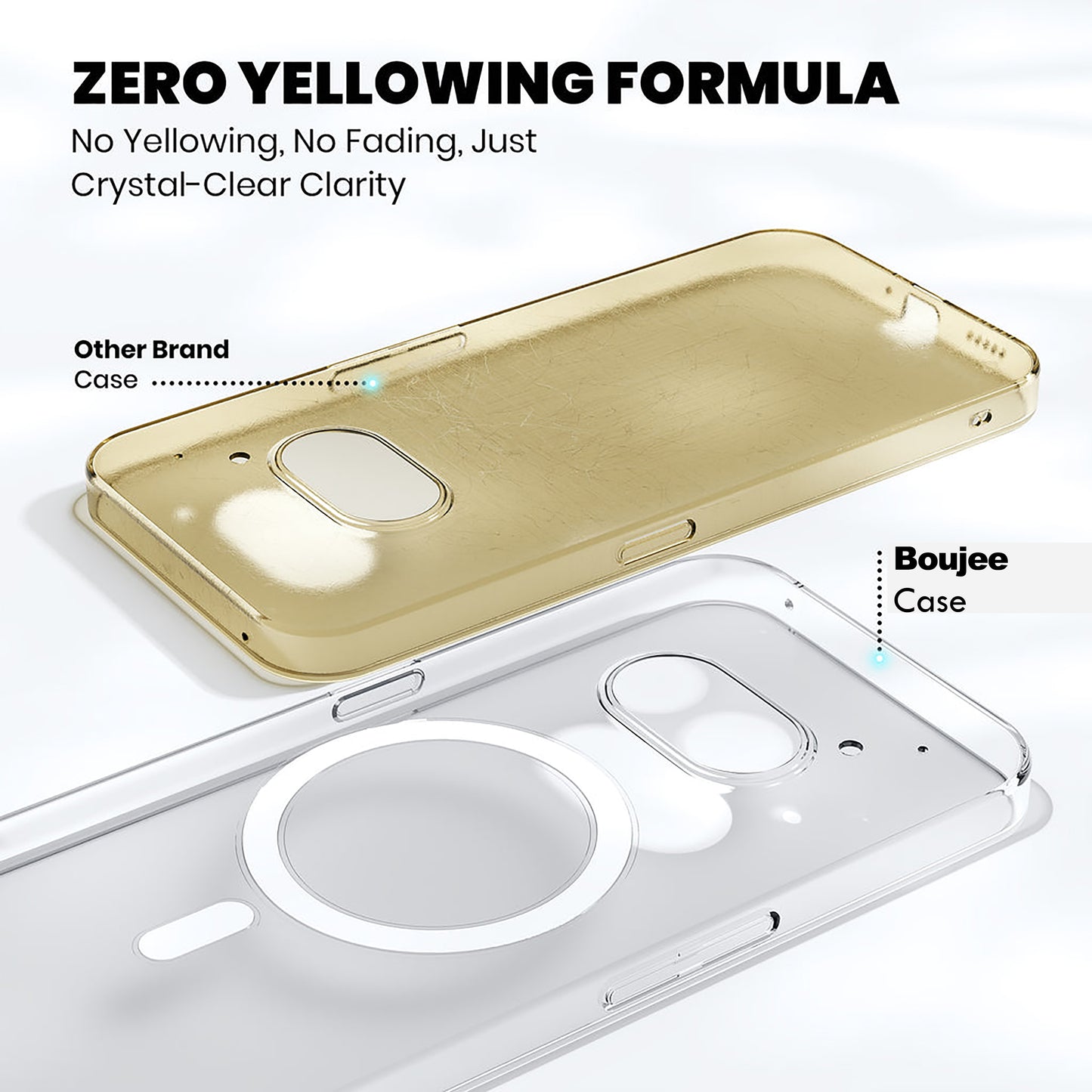 Anti Yellow Magsafe Clear Case for Nothing Phone 2A Plus