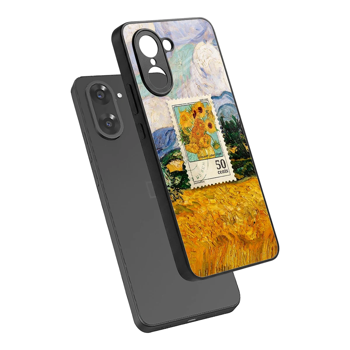 50 Cents sleek oneplus nord ce5 5g cover with tempered glass back and TPU edges