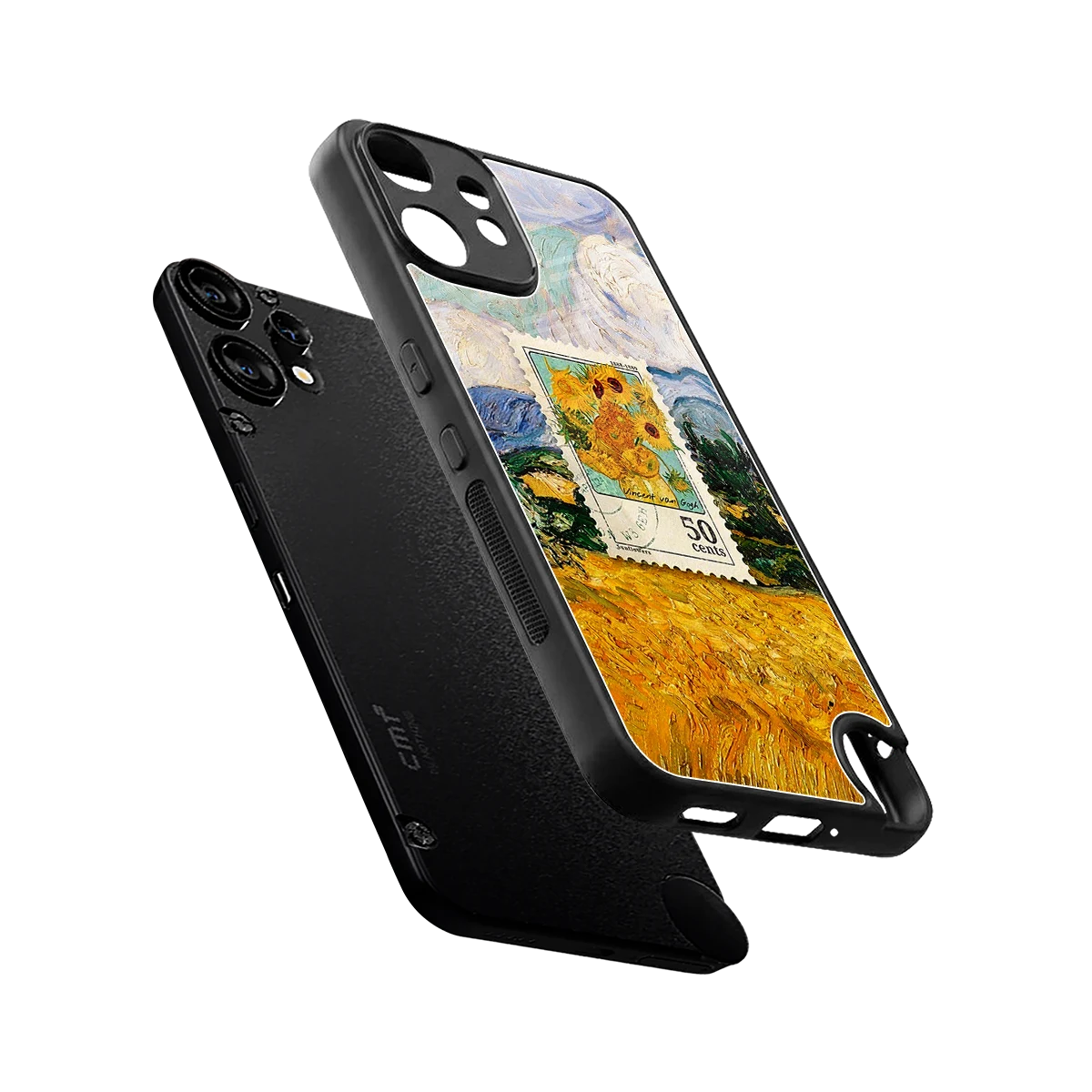 50 Cents sleek cmf nothing phone 2 pro cover with tempered glass back and TPU edges