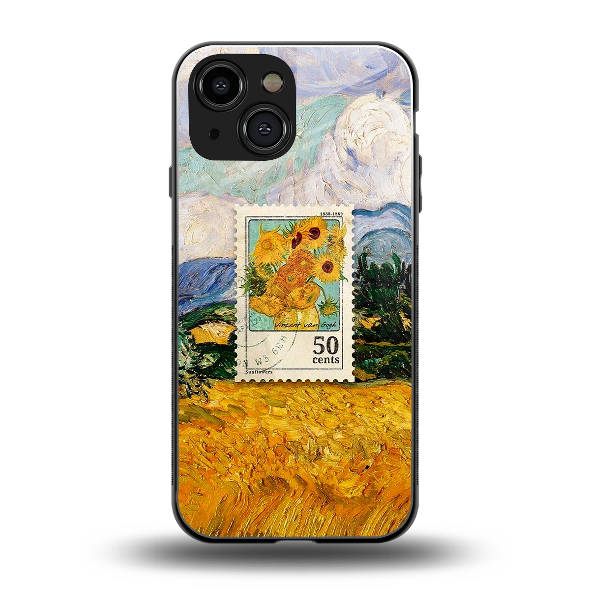 50 Cents back phone cover | glass case for iphone 13 mini