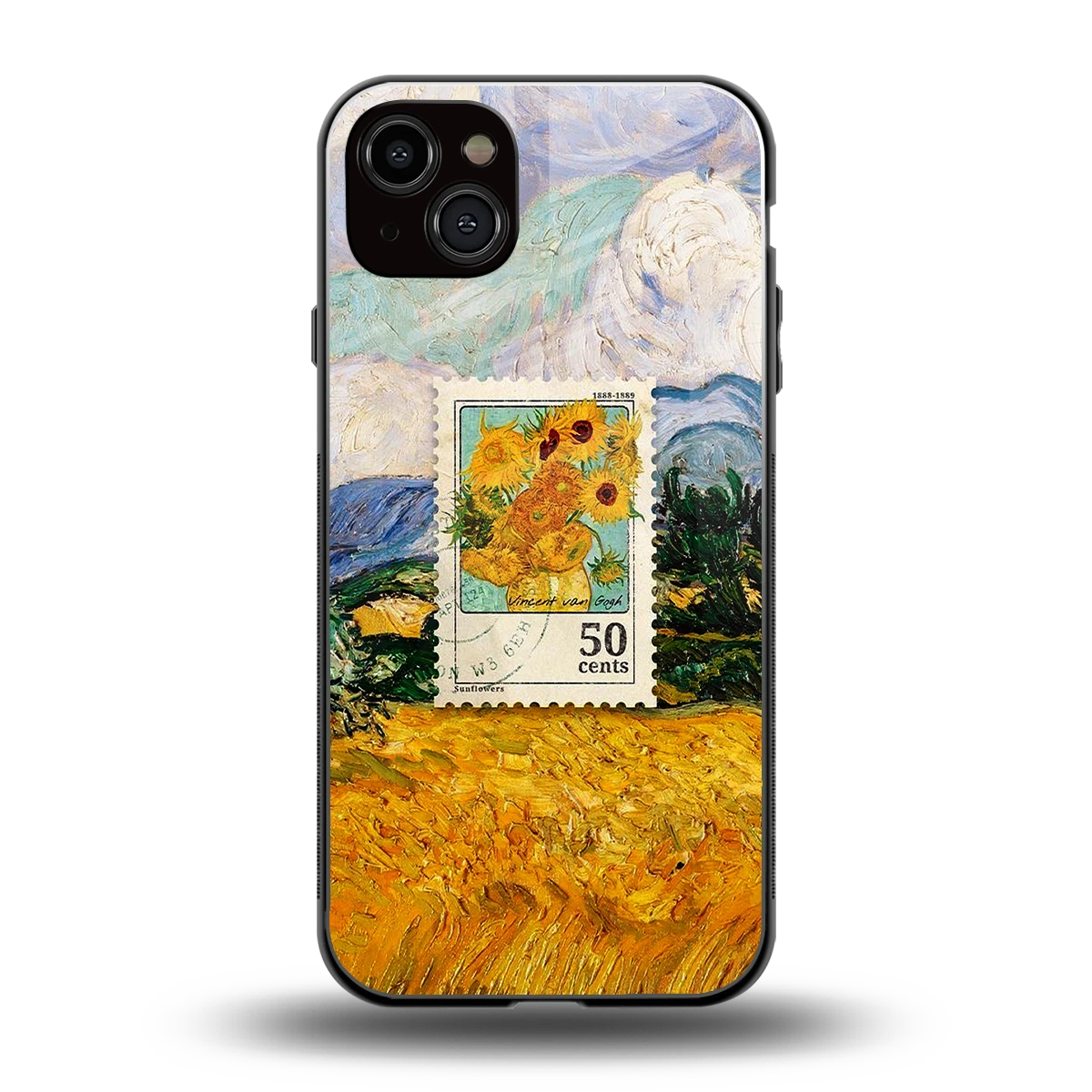 50 Cents back phone cover | glass case for iphone 15 plus