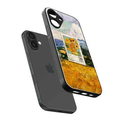 50 Cents sleek iphone 16 plus cover with tempered glass back and TPU edges