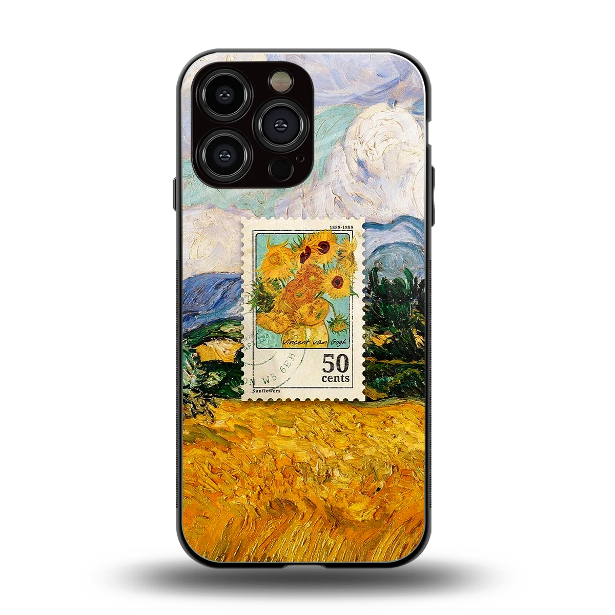 50 Cents back phone cover | glass case for iphone 16 pro max