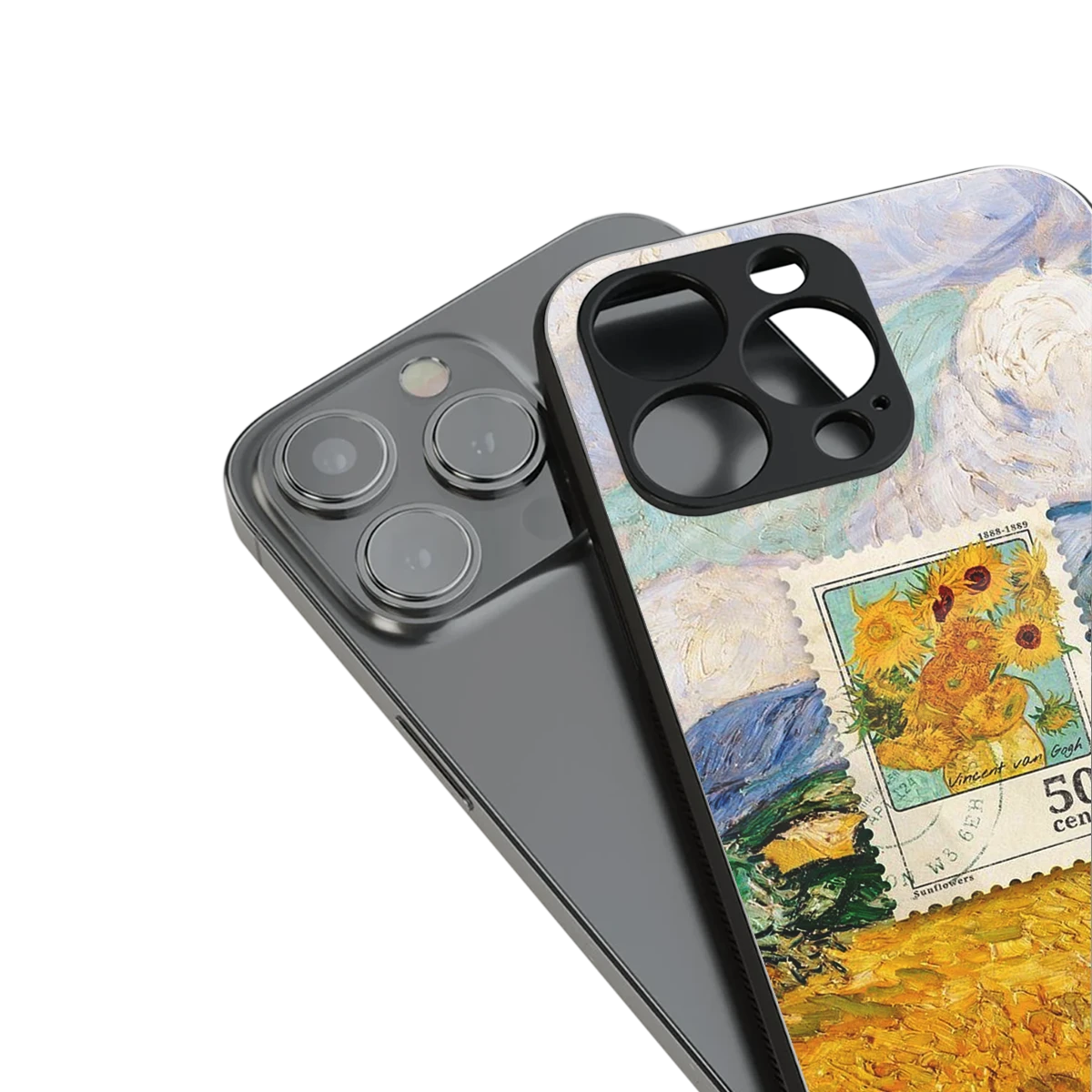 50 Cents stylish phone case for iphone 13 pro | glossy glass and slim fit