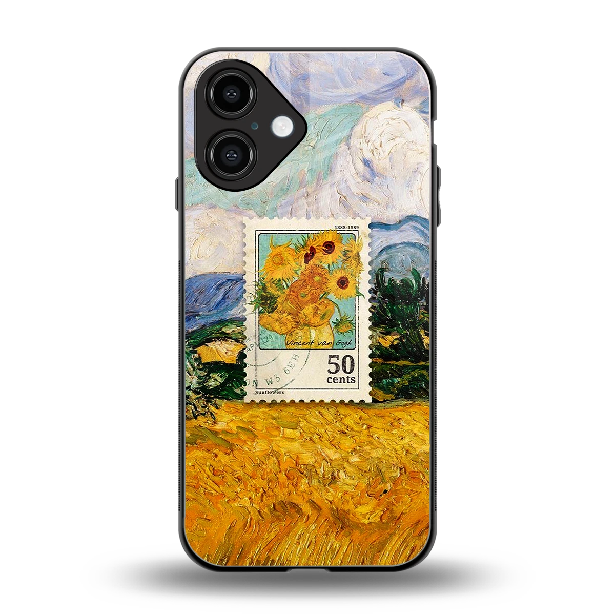 50 Cents back phone cover | glass case for iphone 16