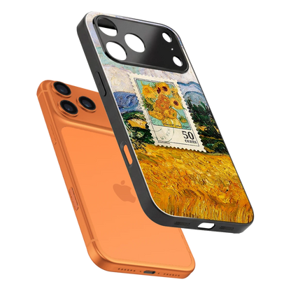 50 Cents sleek iphone 17 pro max cover with tempered glass back and TPU edges