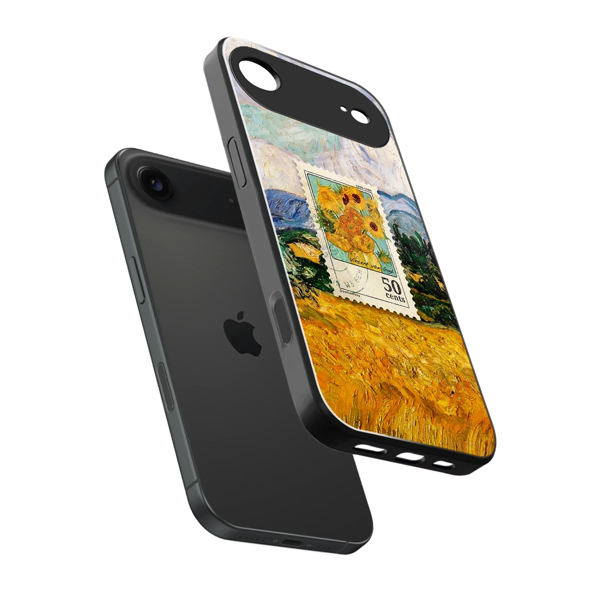 50 Cents sleek iphone air cover with tempered glass back and TPU edges