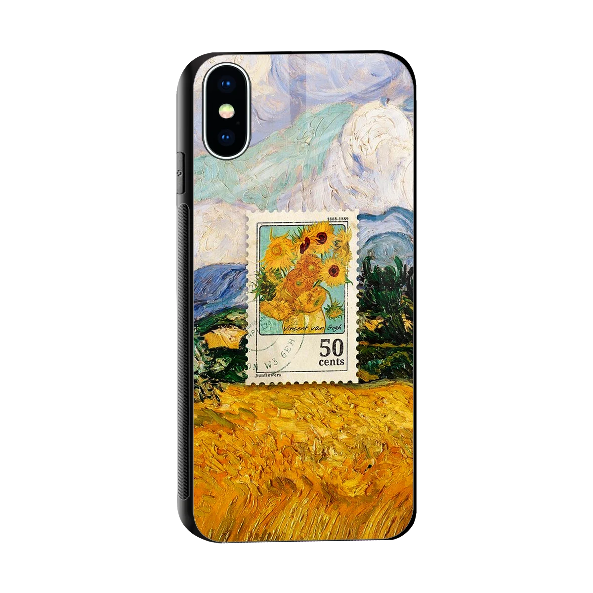 50 Cents sleek iphone x cover with tempered glass back and TPU edges