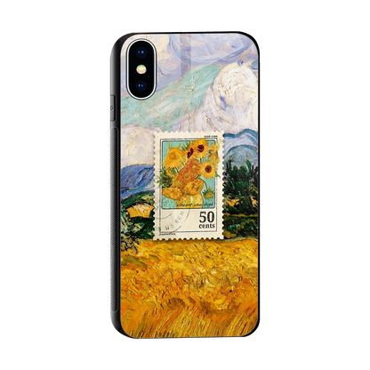 50 Cents sleek iphone xs cover with tempered glass back and TPU edges
