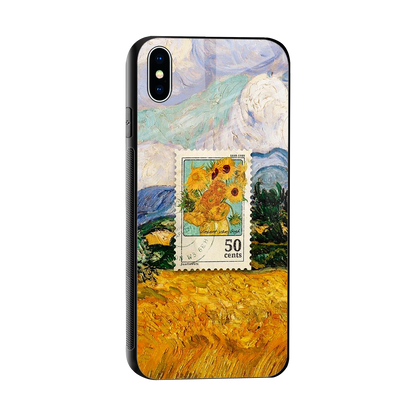 50 Cents sleek iphone xs max cover with tempered glass back and TPU edges
