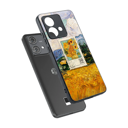 50 Cents sleek motorola edge 40 neo 5g cover with tempered glass back and TPU edges