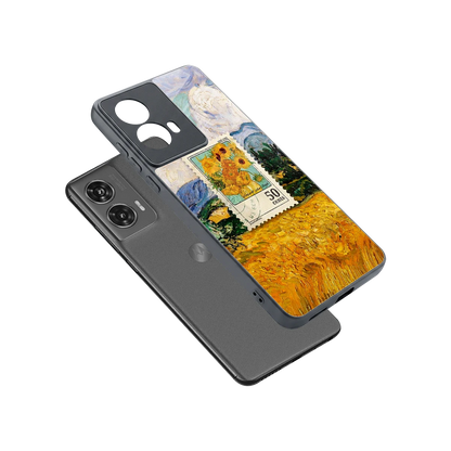 50 Cents sleek motorola edge 50 fusion cover with tempered glass back and TPU edges