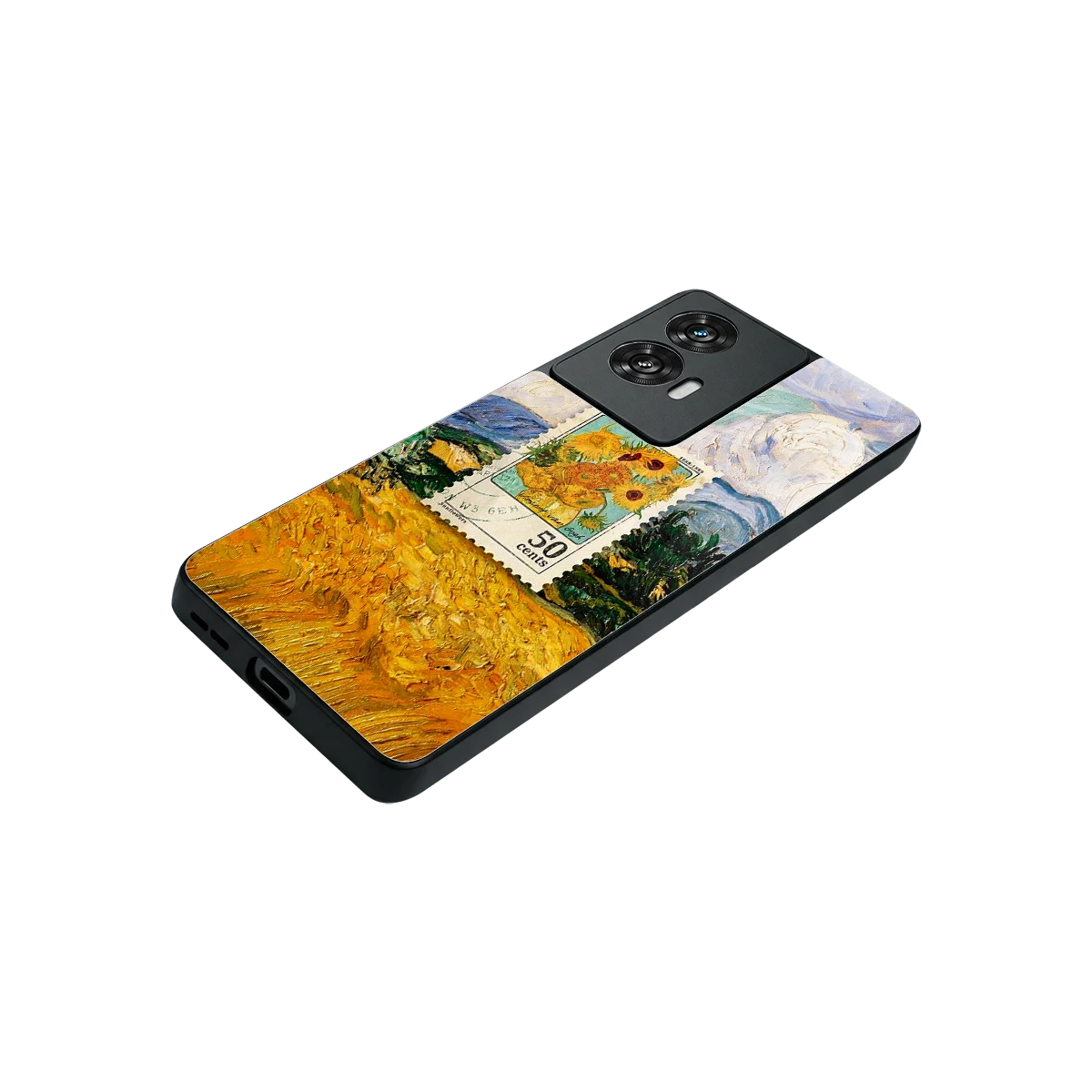 50 Cents stylish phone case for motorola edge 50 fusion | glossy glass and slim fit
