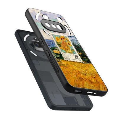 50 Cents sleek nothing phone 3a cover with tempered glass back and TPU edges