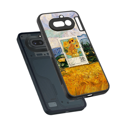50 Cents sleek nothing phone 4a cover with tempered glass back and TPU edges