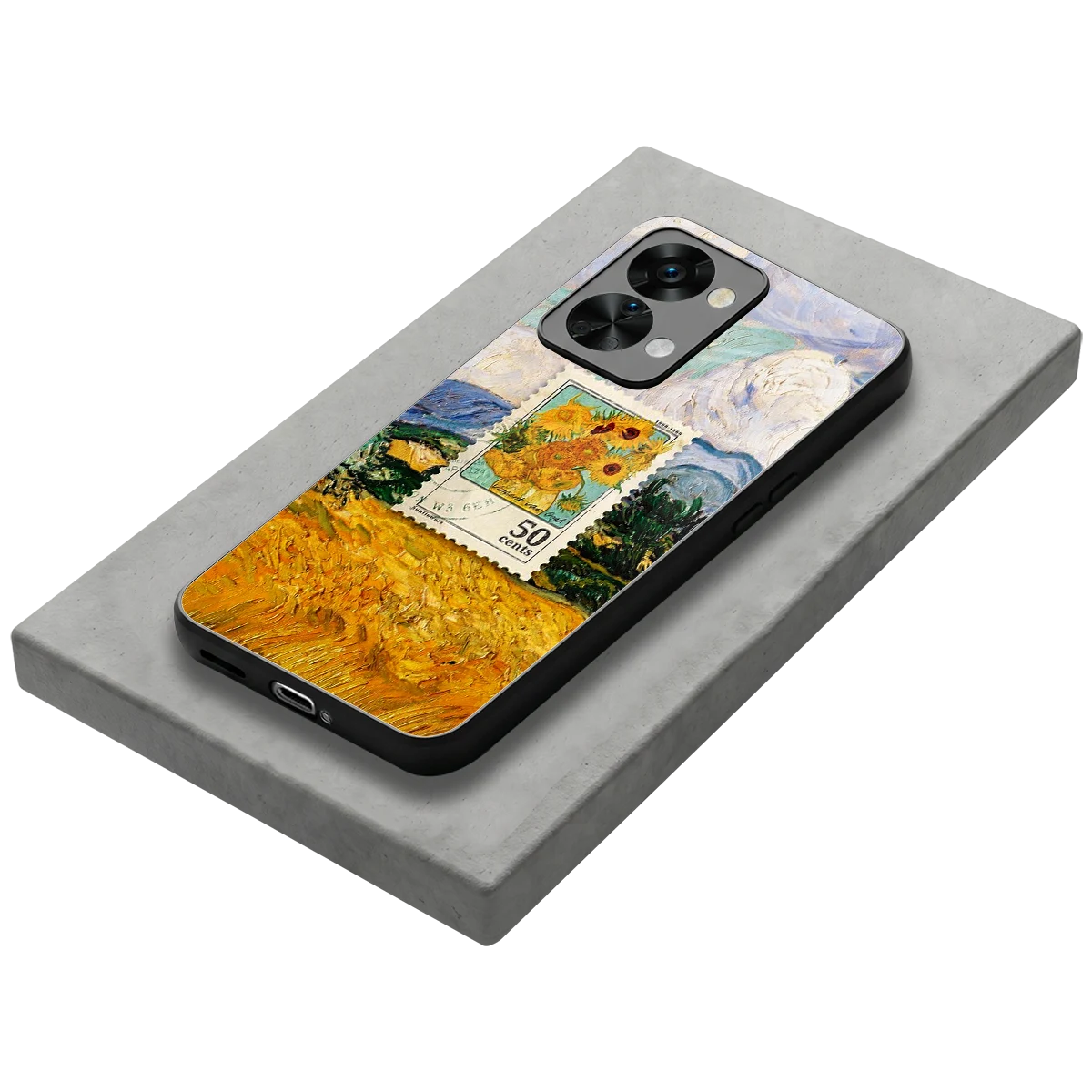 50 Cents stylish phone case for oneplus nord 2t | glossy glass and slim fit
