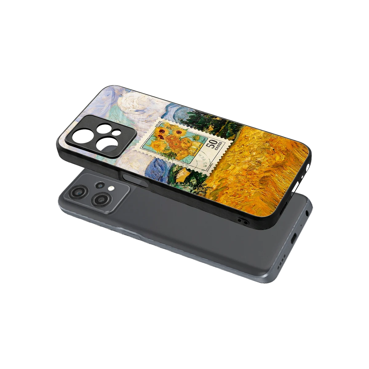 50 Cents sleek oneplus nord ce 2 lite cover with tempered glass back and TPU edges