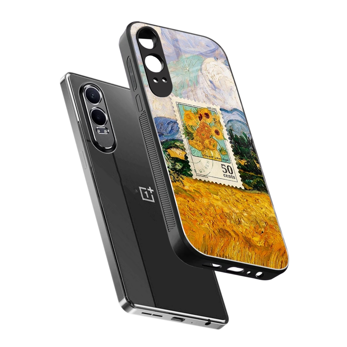 50 Cents sleek oneplus nord ce 4 lite cover with tempered glass back and TPU edges