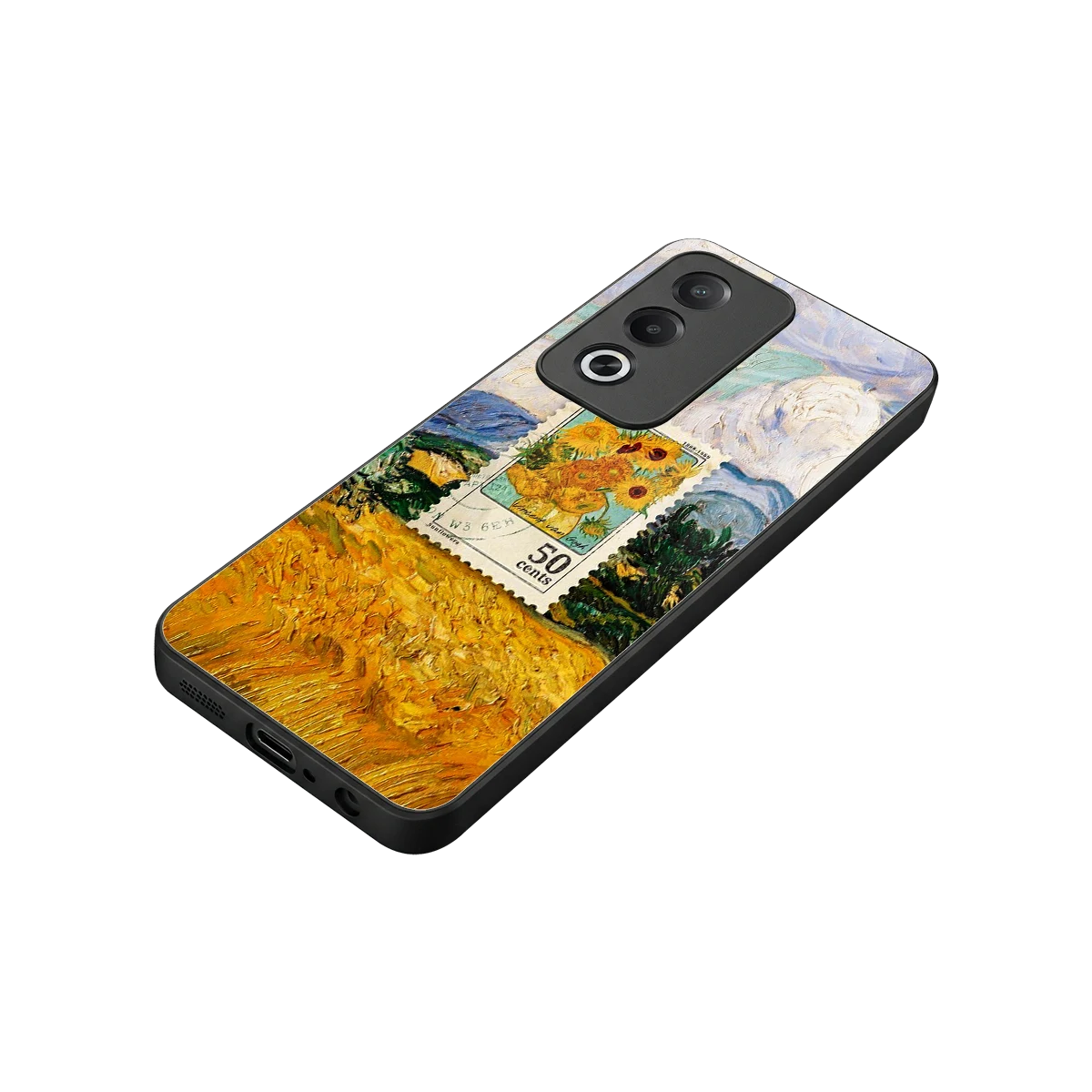 50 Cents stylish phone case for oppo a3 pro | glossy glass and slim fit