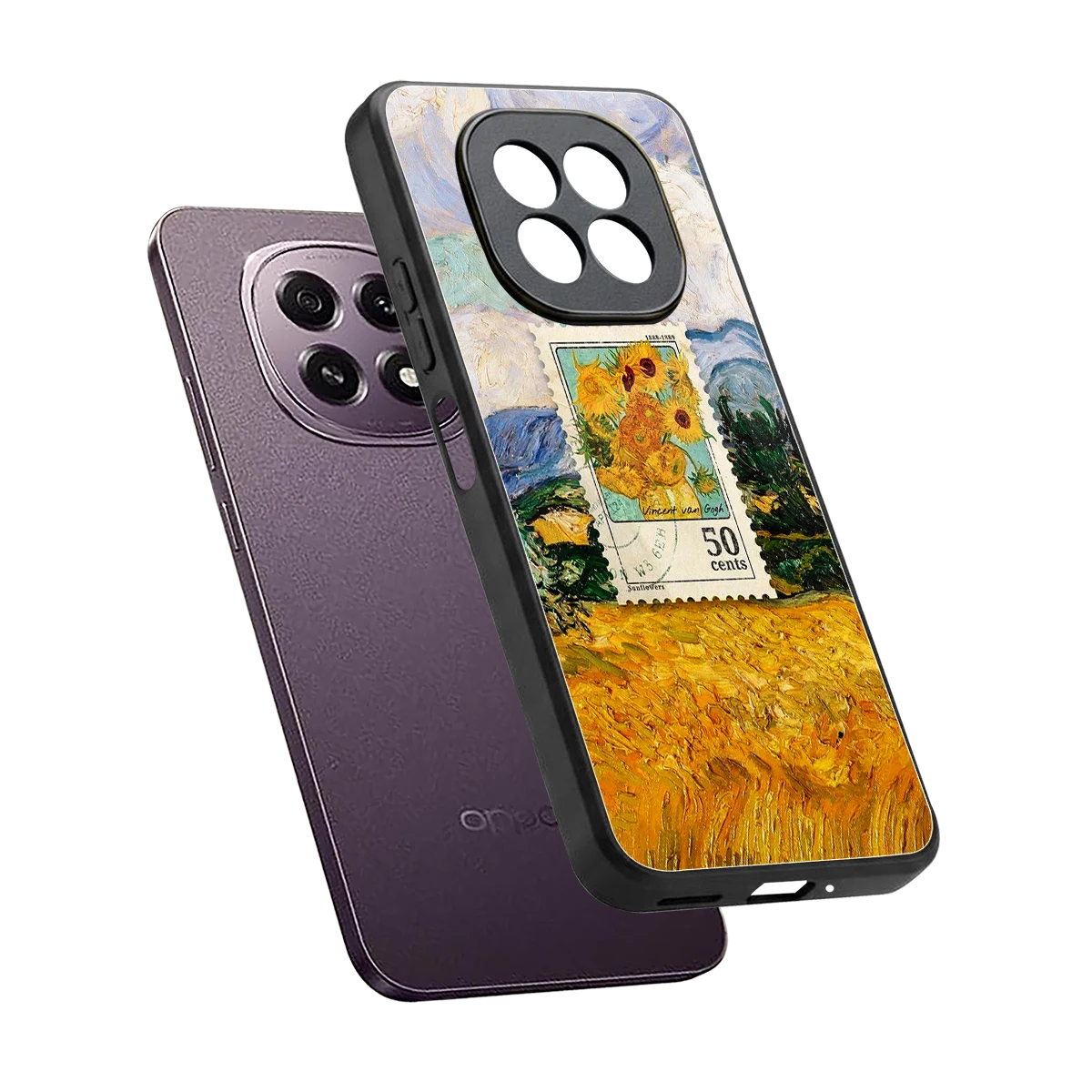 50 Cents sleek oppo f29 5g cover with tempered glass back and TPU edges
