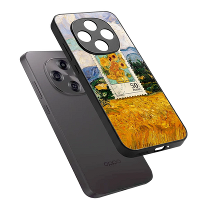 50 Cents sleek oppo f31 pro 5g cover with tempered glass back and TPU edges