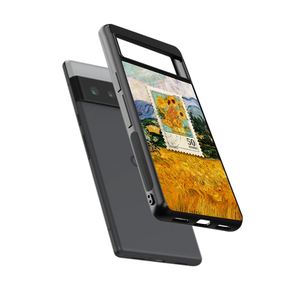 50 Cents sleek google pixel 6 pro cover with tempered glass back and TPU edges