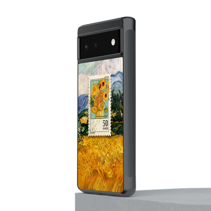 50 Cents stylish phone case for google pixel 6a | glossy glass and slim fit