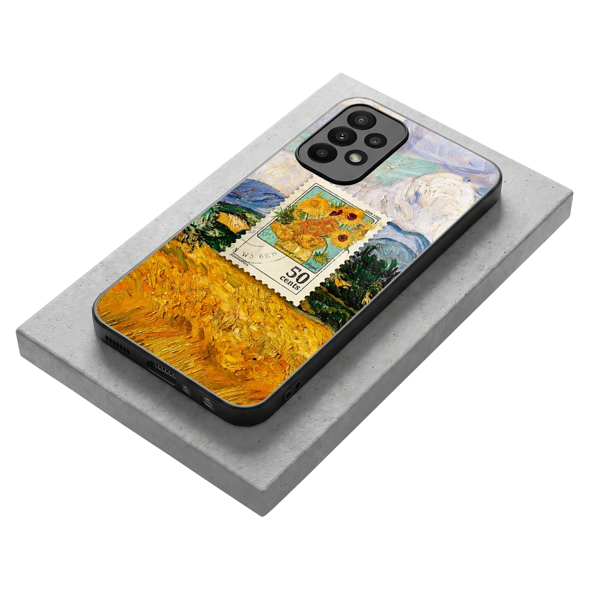 50 Cents stylish phone case for samsung galaxy a23 | glossy glass and slim fit
