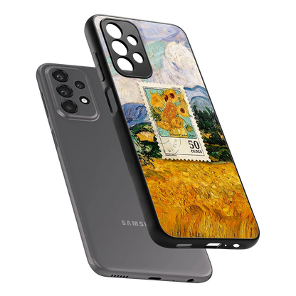 50 Cents sleek samsung galaxy a23 cover with tempered glass back and TPU edges