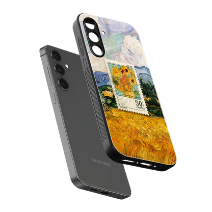 50 Cents sleek samsung galaxy a55 5g cover with tempered glass back and TPU edges