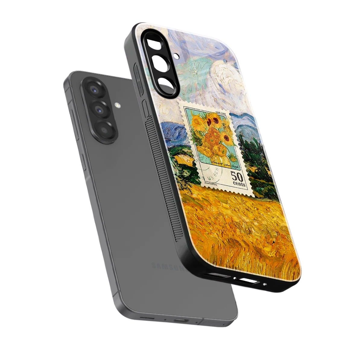 50 Cents sleek samsung galaxy a26 5g cover with tempered glass back and TPU edges