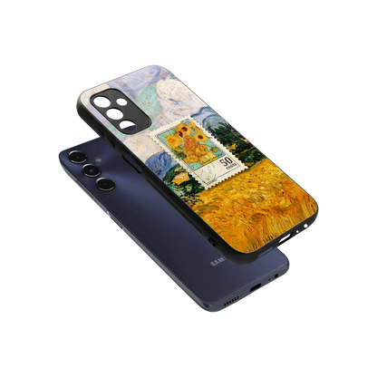 50 Cents sleek samsung galaxy m14 5g cover with tempered glass back and TPU edges