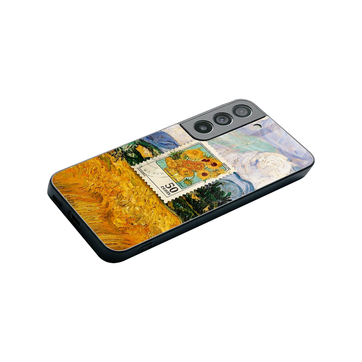50 Cents stylish phone case for samsung galaxy s22 | glossy glass and slim fit