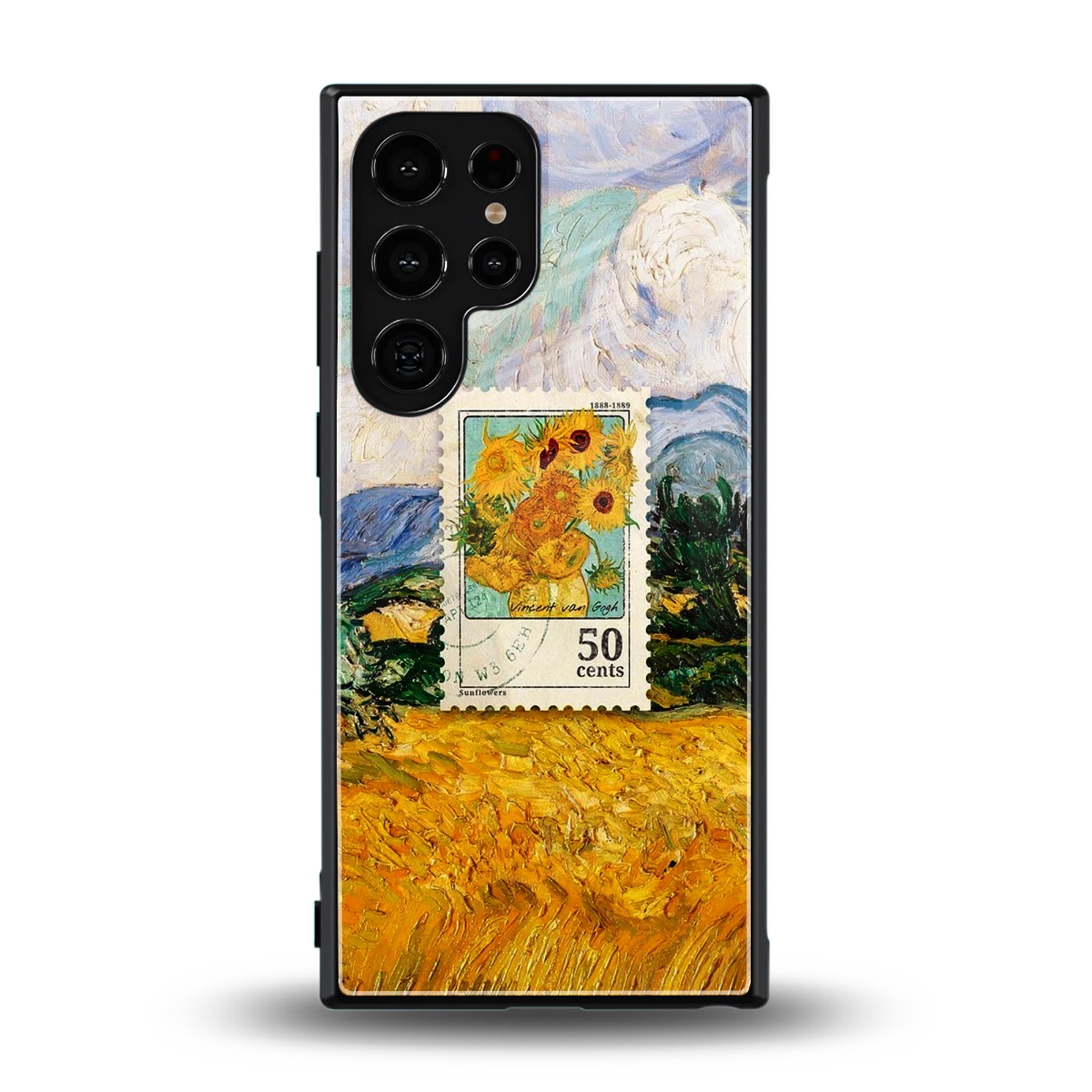 50 Cents back phone cover | glass case for samsung galaxy s23 ultra