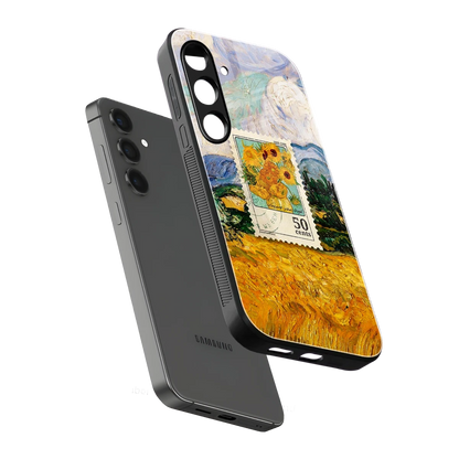 50 Cents sleek samsung galaxy s25 cover with tempered glass back and TPU edges