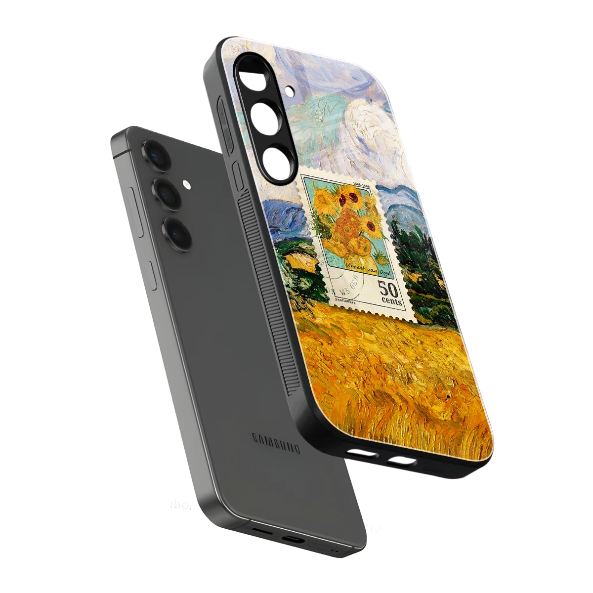 50 Cents sleek samsung galaxy s25 fe cover with tempered glass back and TPU edges