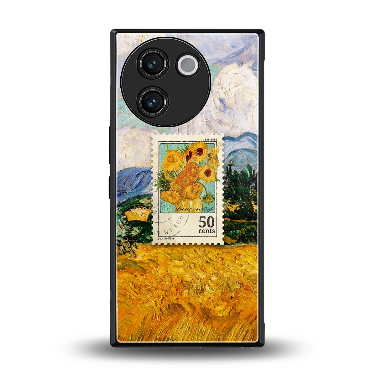 50 Cents back phone cover | glass case for vivo v30e