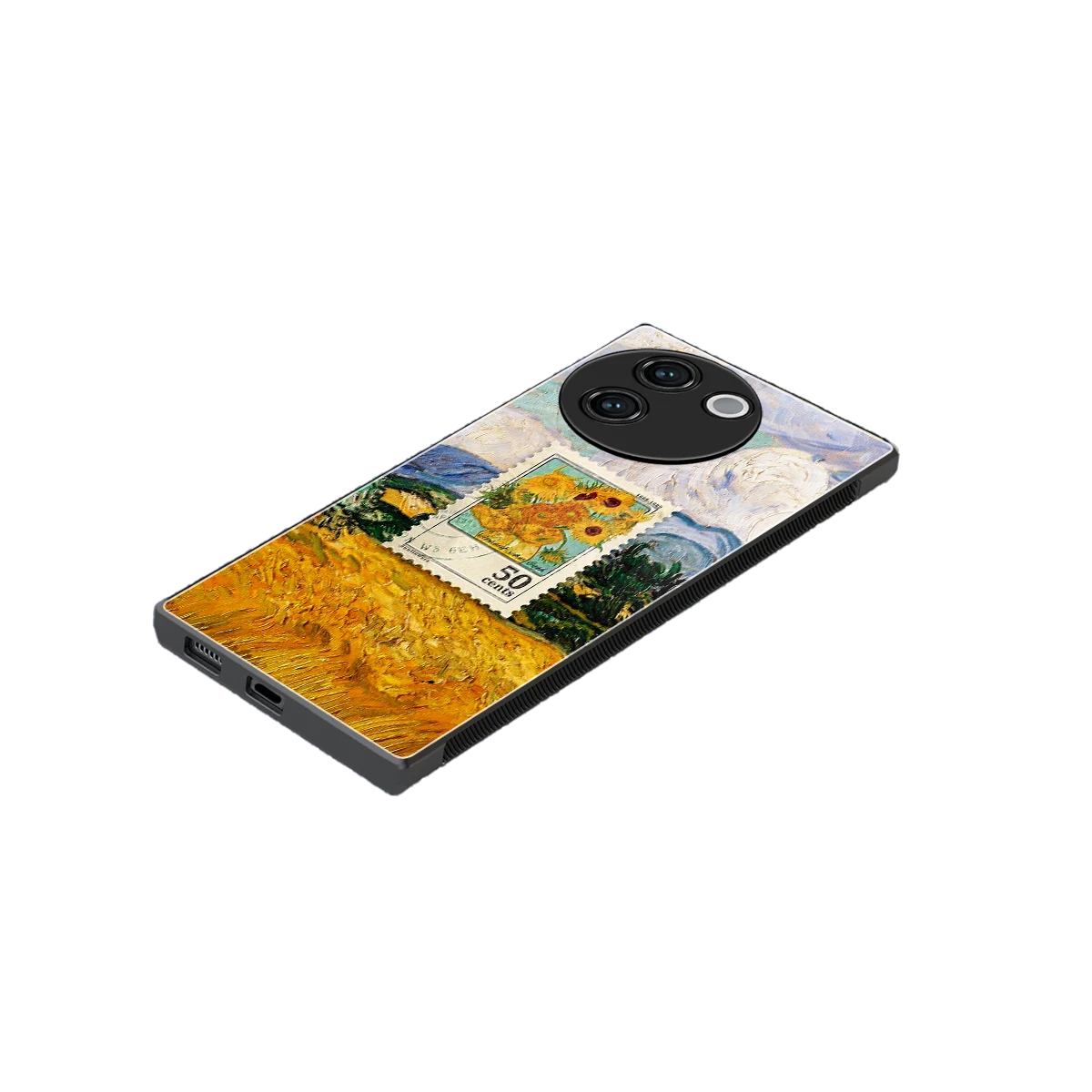 50 Cents stylish phone case for vivo v30e | glossy glass and slim fit